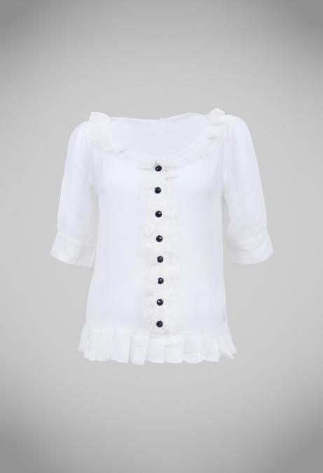 Adorable cotton voile blouse