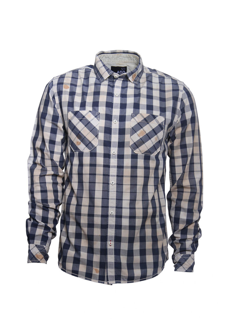 Vichy check in 100% cotton yarn dyed poplin