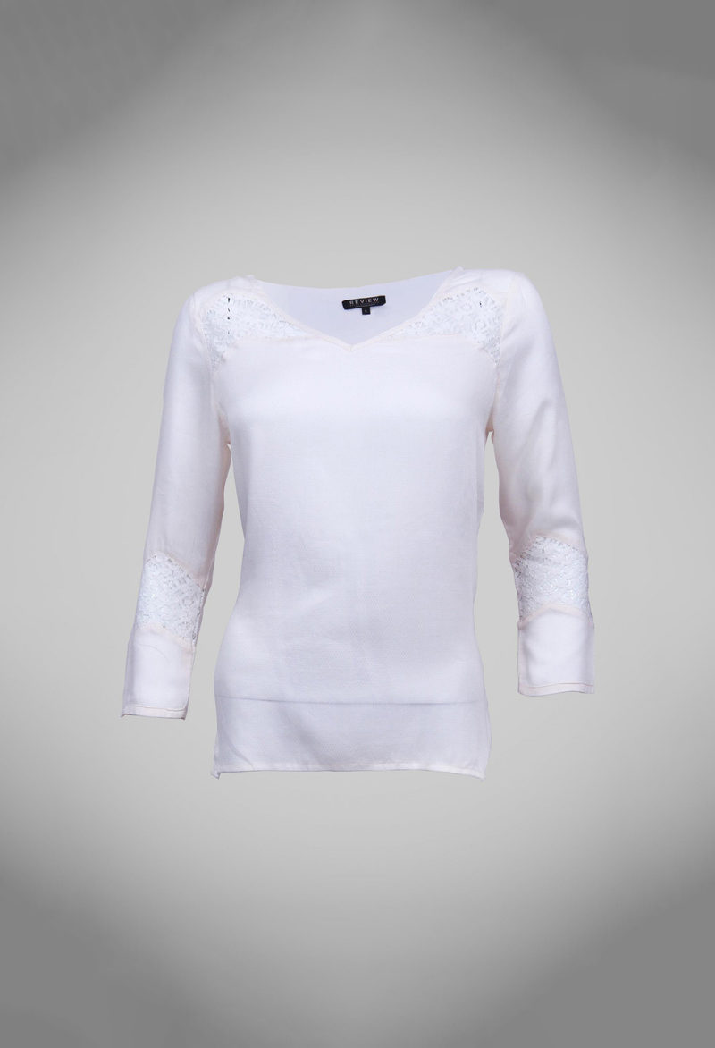 Loose knitted cotton modal slub jersey long sleeve boat neck tee