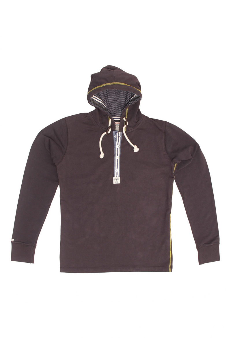 Hoody in cotton elastane 300 gsm sweat fabric, light weight jersey