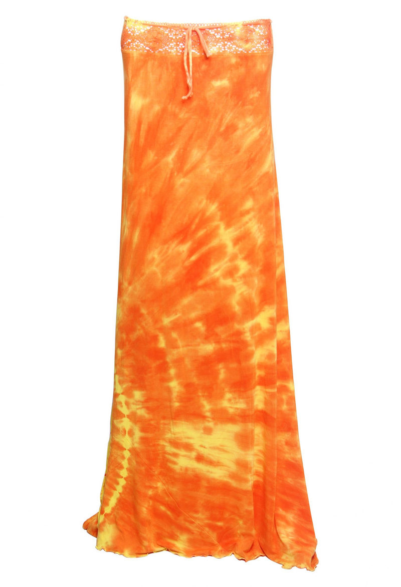 Cotton elastane 220 gsm jersey long skirt
