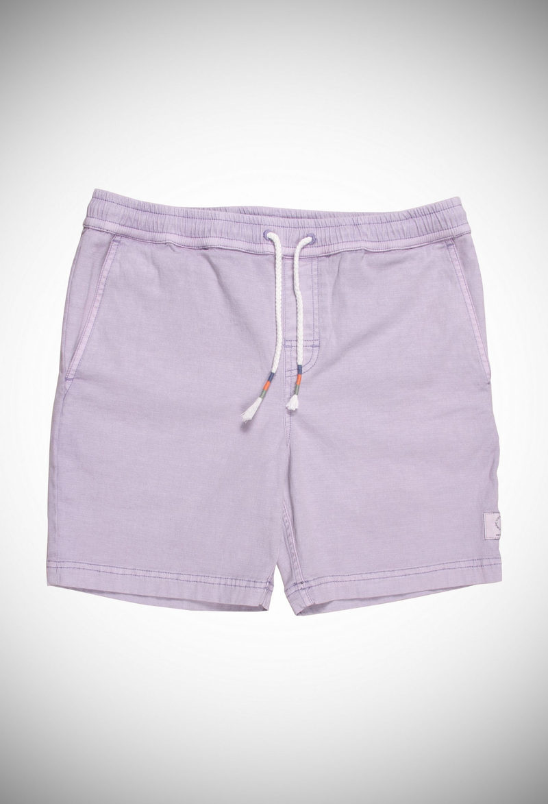 Loading zoom elasticated shorts in dobby fabric