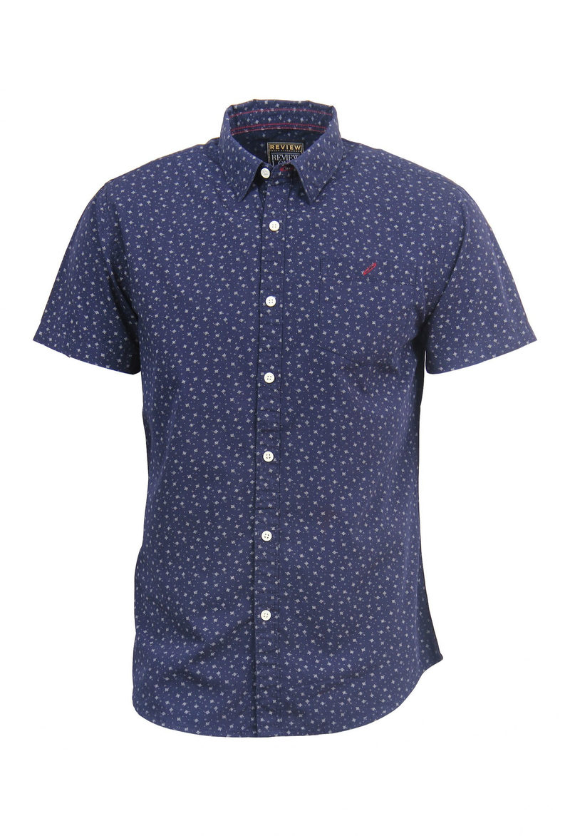 Perfect super soft poplin summer shirt with allover minimal print