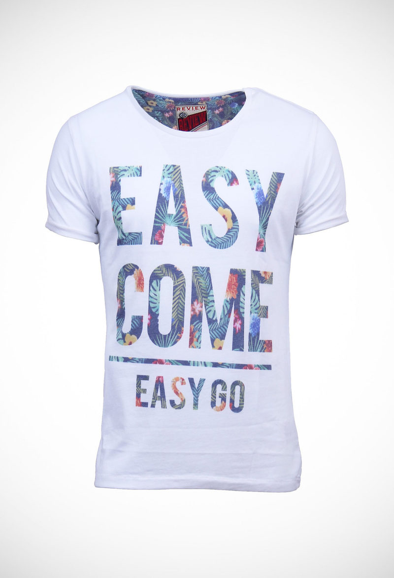 Wide round neck cotton polyester 130 gsm jersey tee