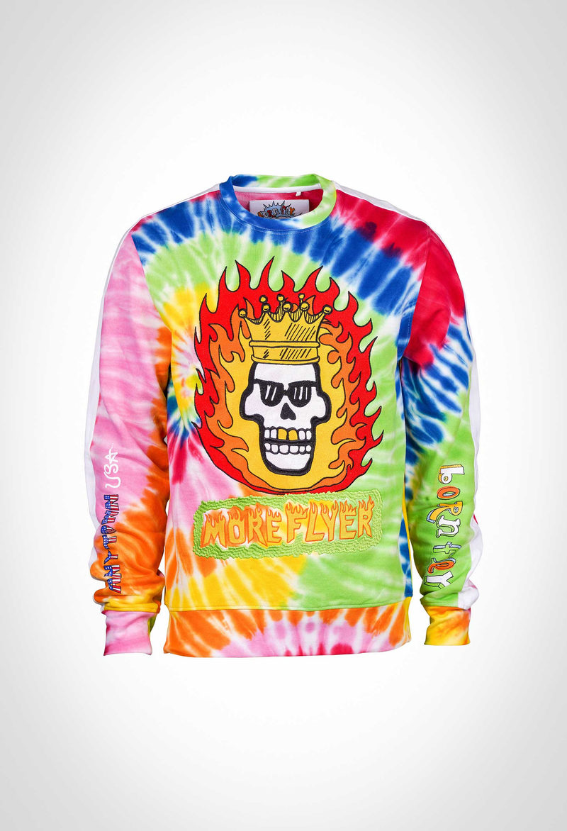 Tie & dye 350 gsm cotton sweatshirt
