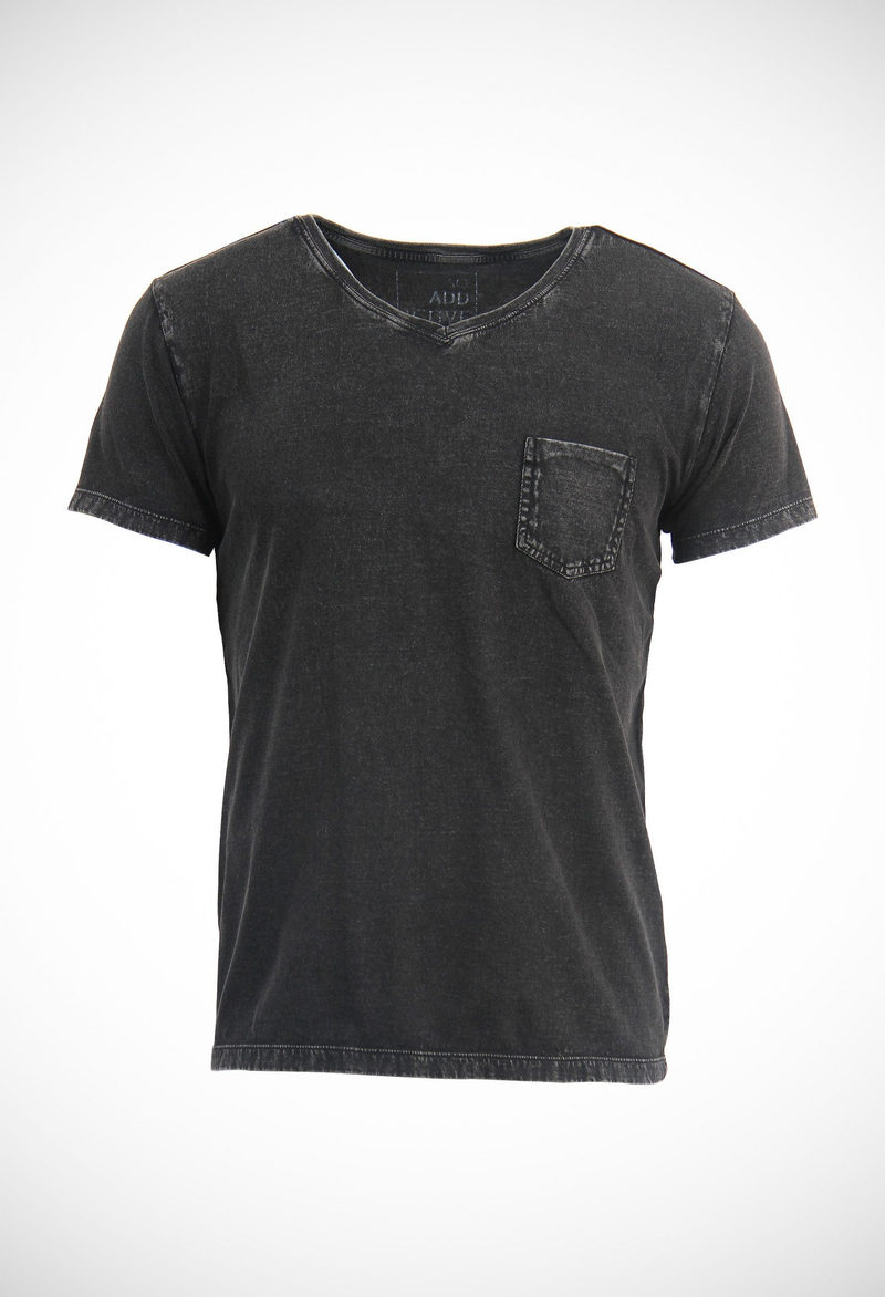 Comfort fit garment dyed tee with towel wash in 140 gsm tight knit jersey